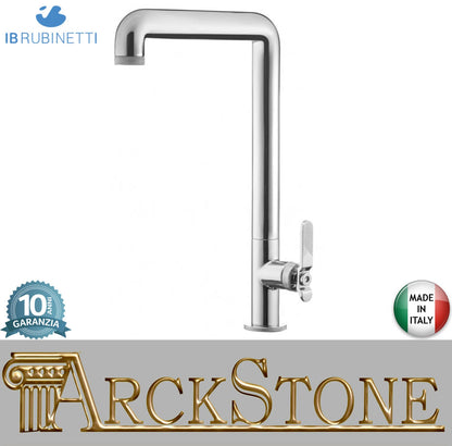 IB Rubinetti KITCHEN Miscelatore Lavello Standard Installazione Appoggio Monoforo Monocomando Stile Moderno Materiale Ottone Finitura Cromata