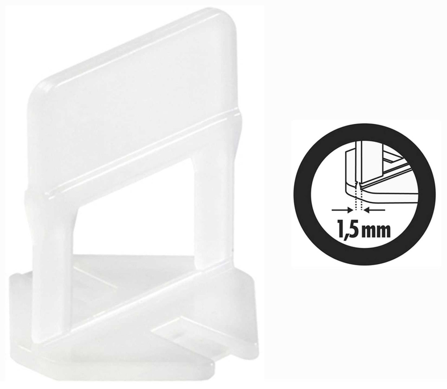 3 paquets de 2 200 platines de base pour joints de 1,5 mm et pour carreaux d’une épaisseur de 3 à 12 mm + 250 cales = 350,00 €, livraison en France incluse