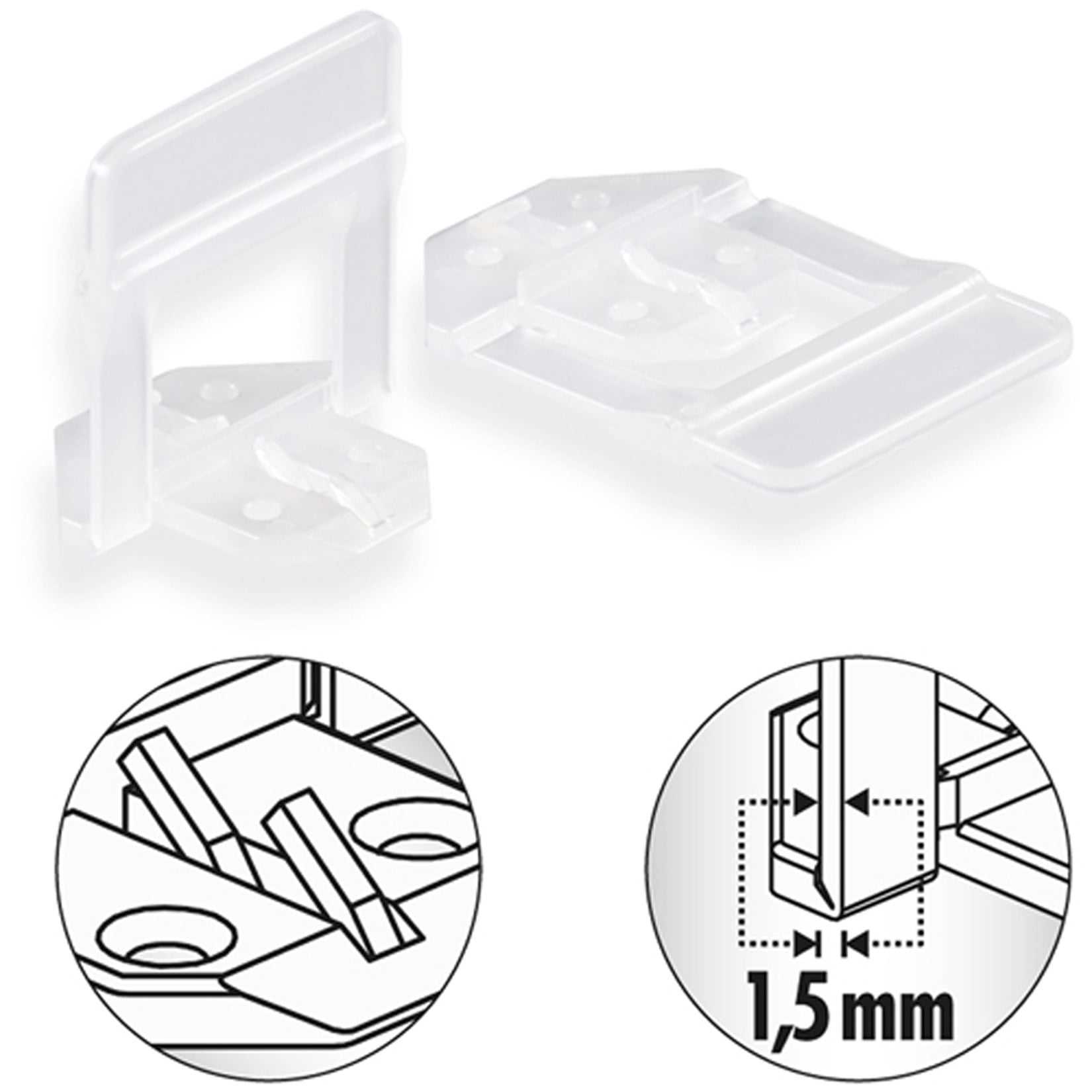 Raimondi Levelling System RLS 3000 basi 3D piastrelle 3-12 fuga 1,5mm pavimento rivestimento mattonella casa bagno cucina soggiorno terrazzo balcone posa accessori Distanziatori Livellanti Doccia Sistema Livellamento Confezione Pacco Scatolo Box