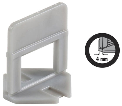 Raimondi Levelling System R.L.S. 2000 Basi Distanziatori Auto Livellanti per fuga piastrelle da 4 mm e Altezza Mattonella da 3 a 12 mm + 500 Cunei + 1 Pinza Per Applicare le Mattonelle a Pavimento