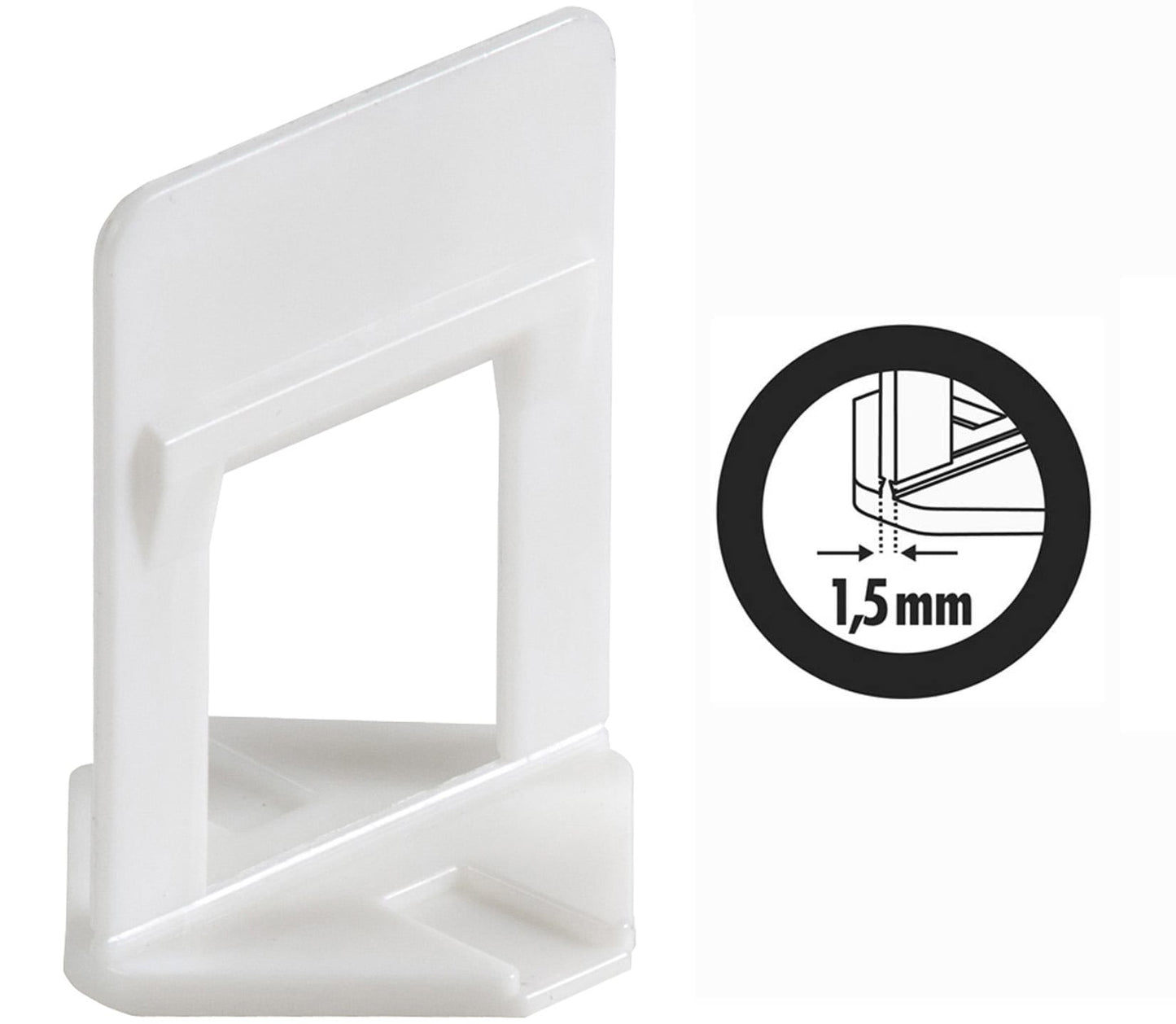 2000 Basette Raimondi RLS per piastrelle con altezza da 12 a 20 mm e fuga da 1,5 mm + 250 cunei Raimondi  + 1 pinza pavimento Raimondi