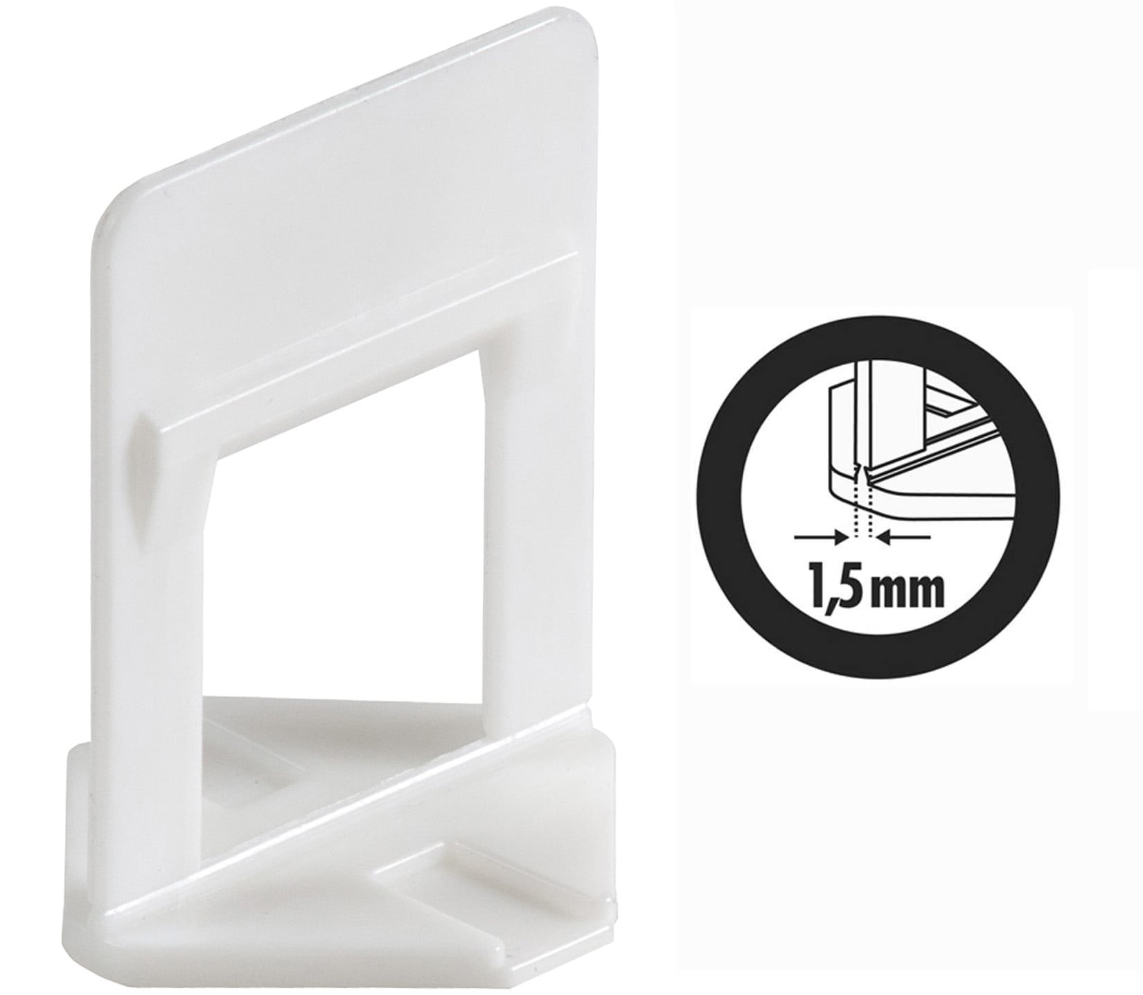 2000 Basette Raimondi RLS per piastrelle con altezza da 12 a 20 mm e fuga da 1,5 mm + 250 cunei Raimondi  + 1 pinza pavimento Raimondi