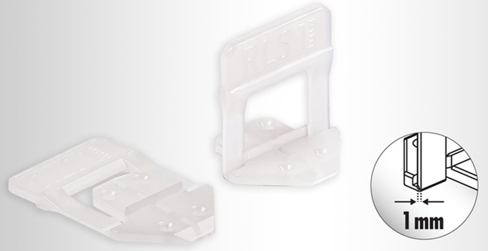 Raimondi Levelling System R.L.S. 1500 Basi Distanziatori Auto Livellanti per fuga piastrelle da 1 mm e Altezza Mattonella da 3 a 12 mm + 500 Cunei + 1 Pinza Per Applicare le Mattonelle a Pavimento