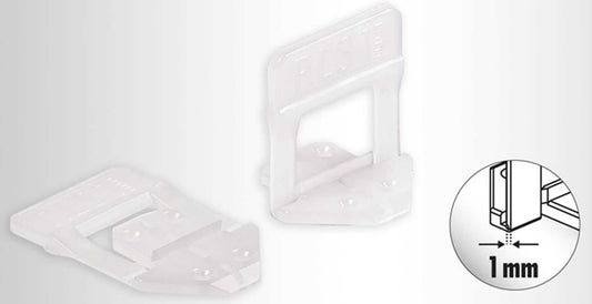 Raimondi Levelling System R.L.S. 1600 Basi Distanziatori Auto Livellanti per fuga piastrelle da 1 mm e Altezza Mattonella da 3 a 12 mm 