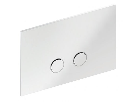 IB Rubinetti BYE BYE Placca Per Cassetta WC "Moderna" Compatibile Per Geberit UP720 / Sigma 8 e UP320 / Sigma 13 A Doppio Volume D'Acqua Stile Moderno Materiale Ottone Finitura Cromata