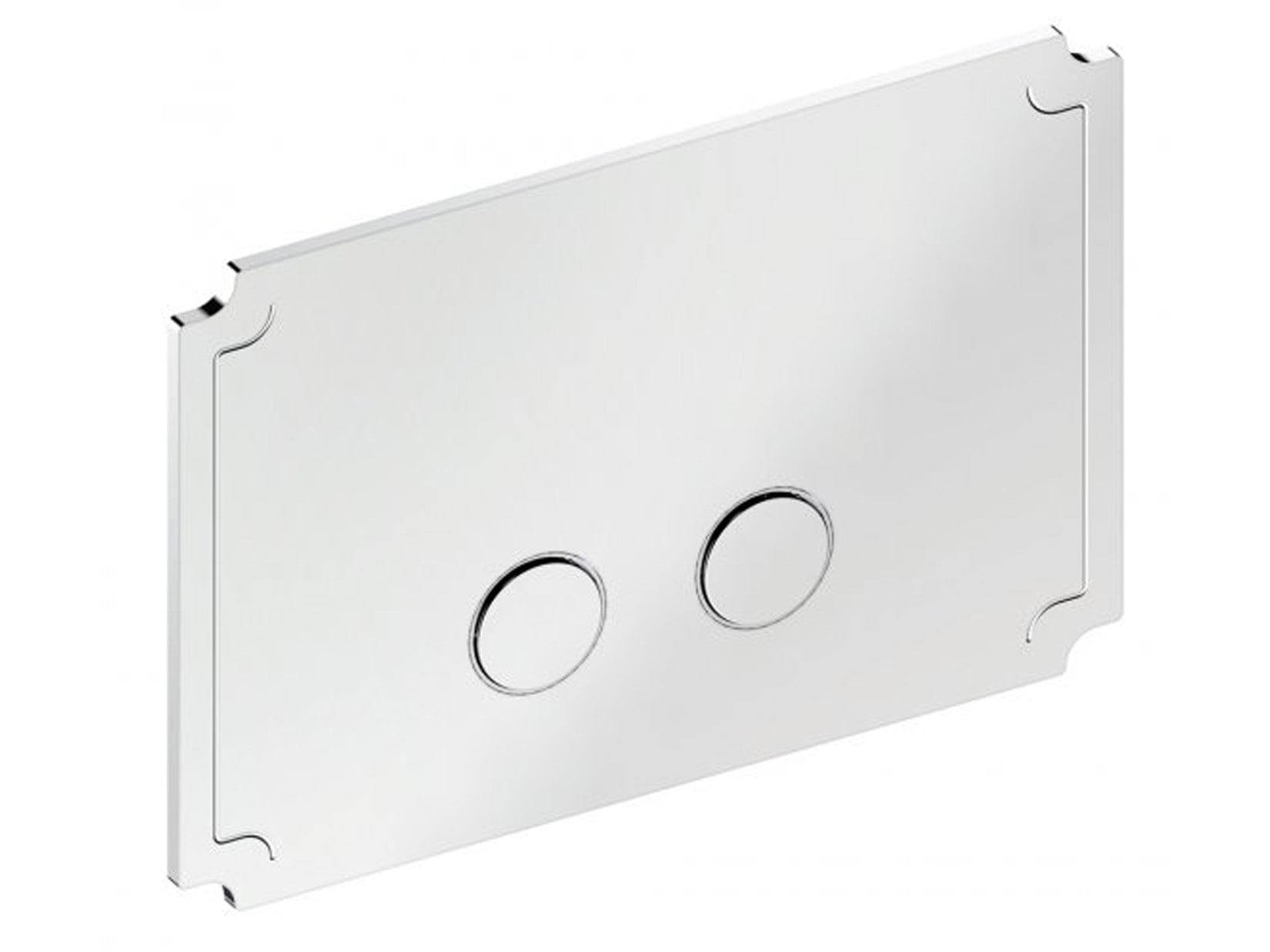 IB Rubinetti BYE BYE Placca Per Cassetta WC "HERMES - BIRKIN" Compatibile Per Geberit UP720 / Sigma 8 e UP320 / Sigma 12 A Doppio Volume D'Acqua Stile Moderno Materiale Ottone Finitura Cromata