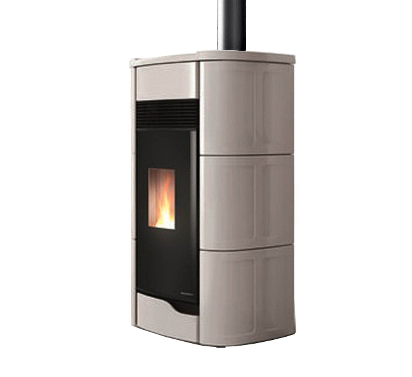 Stufa Pellet Aria Calda Ventilata Ecofire Ermetica Palazzetti Anna 12 US Potenza 12 kW Beige