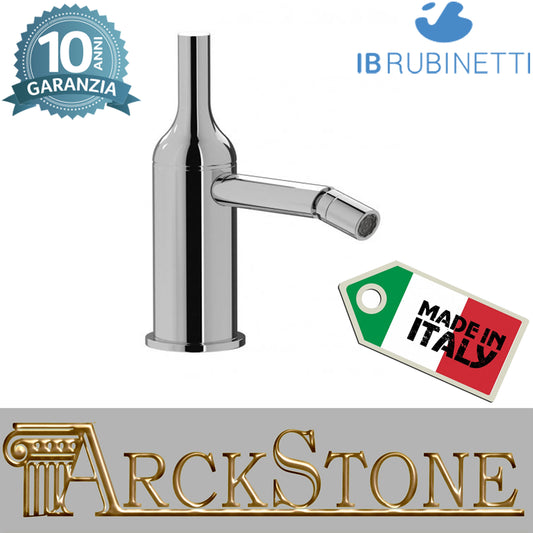 Miscelatore bidet completo di piletta di scarico Click-Clack  marca IB rubinetti modello Batlò rubinetteria ottone cromato bagno appoggio