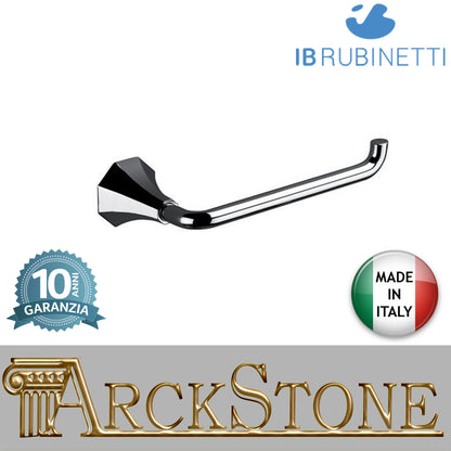 Porta rotolo a parete 136X76Xh46,5 mm marca IB rubinetti modello Belmondo finitura ottone cromato rivenditore autorizzato parete accessori bagno arredamento campania garanzia 10 anni azienda certificata made in italy