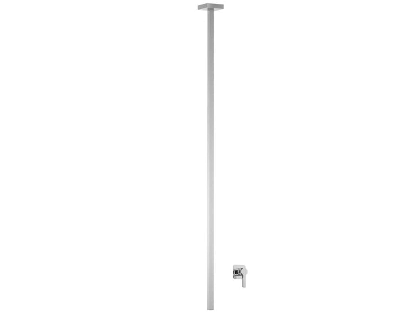 Miscelatore lavabo da soffitto alimentato con comando remoto incluso marca IB rubinetti modello Belmondo Elle rubinetteria rubinetto ottone cromato bagno Rivenditore Autorizzato Campania Arredamento Arredo Finitura Cromo Fontana garanzia 10 anni azienda