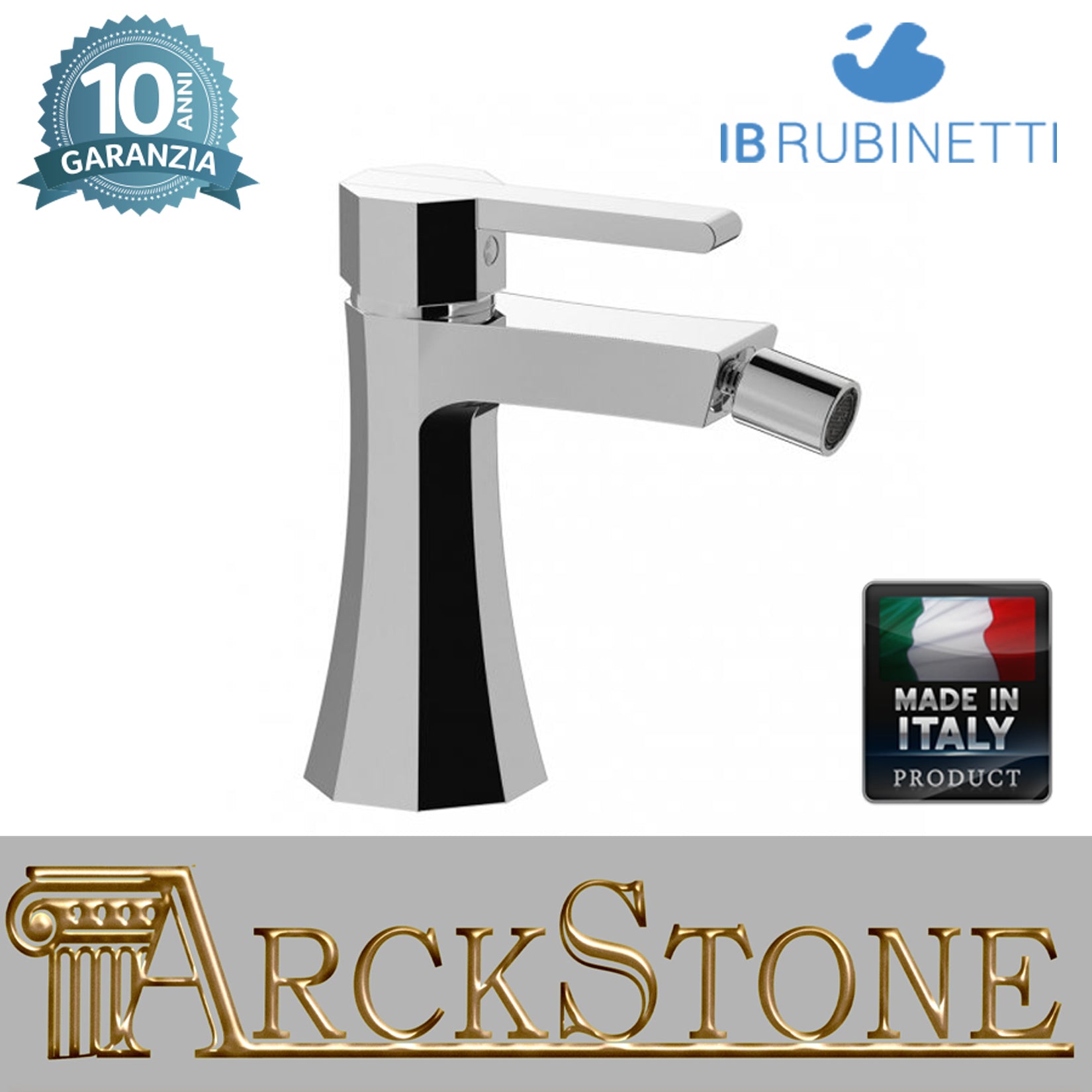 Miscelatore bidet completo con piletta di scarico click - clack marca IB rubinetti modello Belmondo Elle rubinetteria rubinetto ottone cromato bagno casa Rivenditore Autorizzato Campania Arredamento Arredo Finitura Cromo Fontana garanzia 10 anni azienda 