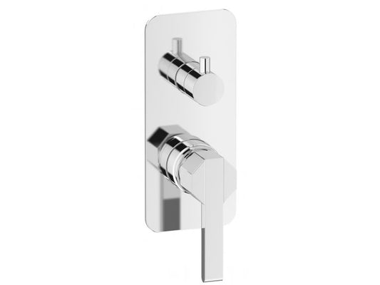 Miscelatore doccia incasso tre vie completo marca IB rubinetti modello Belmondo Elle rubinetteria rubinetto ottone cromato bagno casa Rivenditore Autorizzato Campania Arredamento Arredo Finitura Cromo Fontana azienda certificata made in italy qualità 