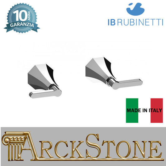 Rubinetti d'arresto doccia ad incasso due fori marca IB rubinetti modello Belmondo Elle rubinetteria rubinetto ottone cromato bagno casa muro Rivenditore Autorizzato Campania Arredamento Arredo Finitura Cromo azienda certificata qualità garanzia 10 anni 