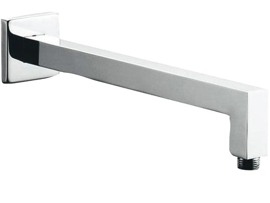 Duemmeggi Braccio Quadro Doccia 350 MM Installazione Parete Muro Forma Quadra Materiale Ottone Finitura Cromata Made in Italy Garanzia 5 Anni