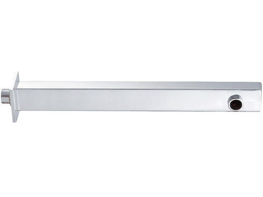 Duemmeggi Braccio Quadro Slim Doccia 350 MM Installazione Parete Muro Materiale Ottone Finitura Cromata Made in Italy Garanzia 5 Anni