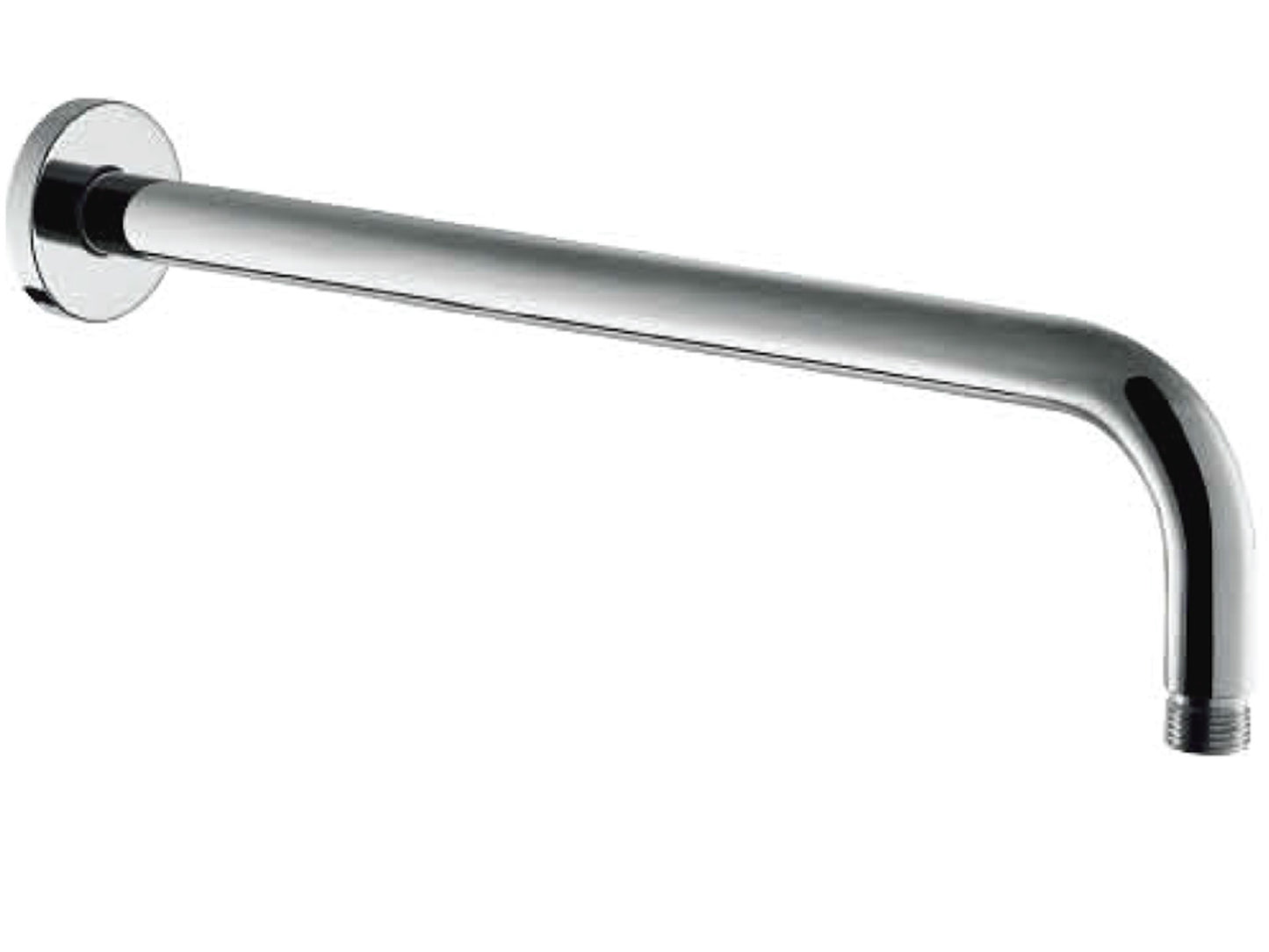 Duemmeggi Braccio Tondo Lusso Ø 22 Doccia 391 MM Installazione Muro Parete Materiale Ottone Finitura Cromata Made in Italy Garanzia 5 Anni