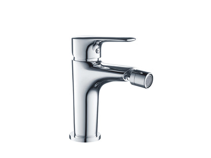 Miscelatore Bidet Con Piletta Scarico Automatico 1" 1/4" Duemmeggi Beta Installazione Appoggio 1 Foro Monoforo 1 Leva Monocomando Manopola Stile Moderno Ottone Finitura Cromata Made in Italy Garanzia 5 Anni