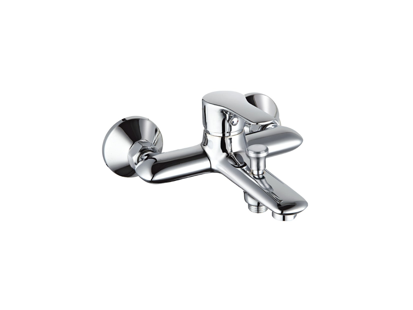 Miscelatore Vasca Esterno Con Duplex E Set Doccia Duemmeggi Beta Installazione Parete Muro 3 Fori Monocomando 1 Leva Manopola Stile Moderno Con Doccetta Ottone Finitura Cromata Made in Italy Garanzia 5 Anni