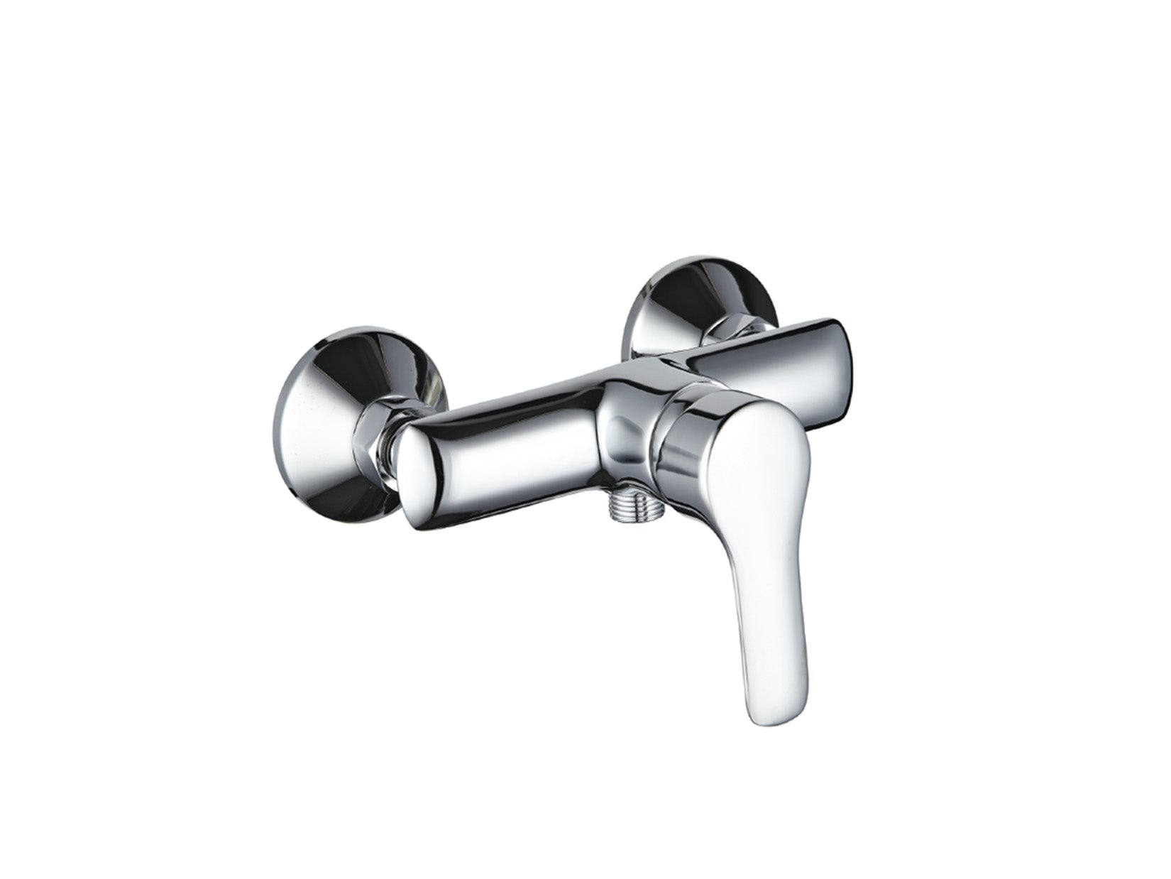 Miscelatore Doccia Esterno Attacco 1/2" Con Duplex E Set Doccia Duemmeggi Beta Installazione Muro Parete 3 Fori 1 Via 1 Leva Manopola Monocomando Stile Moderno Materiale Ottone Finitura Cromata Made in Italy Garanzia 5 Anni