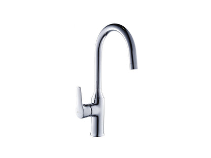 Miscelatore Lavello Canna Snodata Alta Duemmeggi Beta Installazione Appoggio Monoforo 1 Foro 1 Leva Monocomando Manopola Stile Moderno Materiale Ottone Finitura Cromata Made in Italy Garanzia 5 Anni