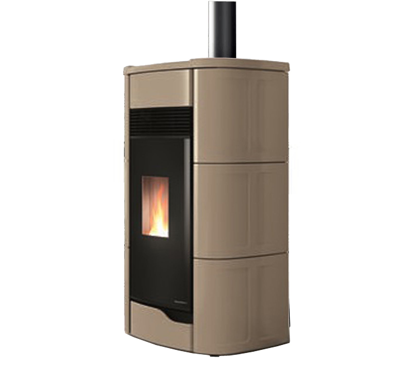 Stufa Pellet Aria Calda Ventilata Ecofire Ermetica Palazzetti Anna 12 US Potenza 12 kW Caffellatte