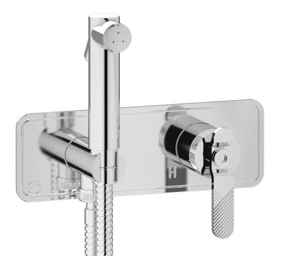 Idroscopino marca IB modello Bold Lever Flat finitura cromato parete cromo set di parti esterne per idroscopino igienico con miscelatore arredo bagno azienda casa home rivenditore autorizzato campania napoli garanzia 10 anni qualità made in italy