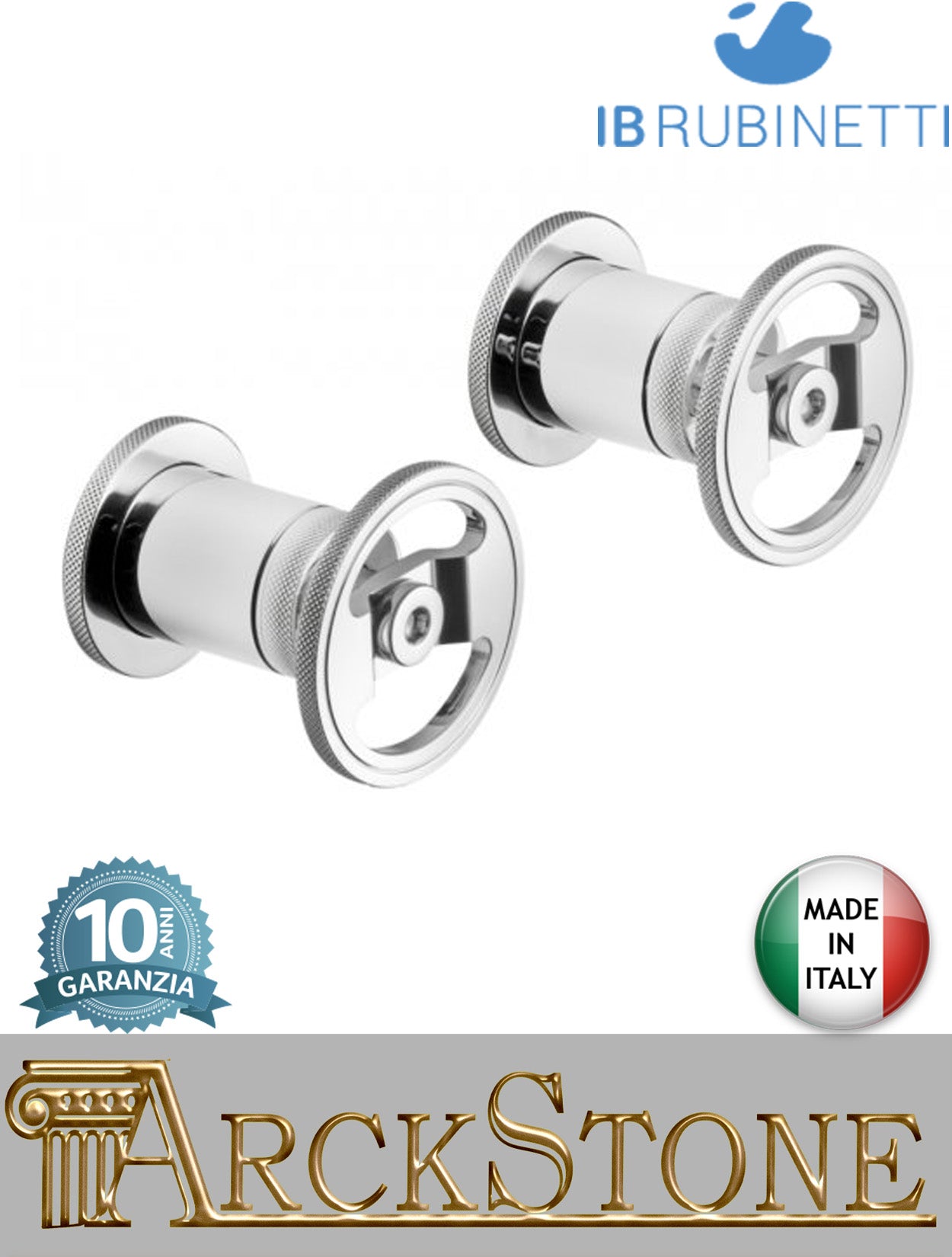 Rubinetti arresto marca IB Rubinetti modello Bold Round finitura ottone cromato parete leva tonda incasso muro rubinetteria mix arredo bagno home acqua azienda arredamento casa rivenditore autorizzato campania napoli garanzia 10 anni qualità made in italy