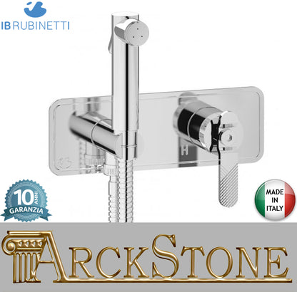 Idroscopino marca IB modello Bold Lever Flat finitura cromato parete cromo set di parti esterne per idroscopino igienico con miscelatore arredo bagno azienda casa home rivenditore autorizzato campania napoli garanzia 10 anni qualità made in italy