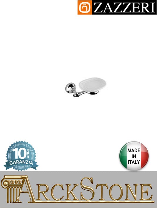 Porta sapone marca Zazzeri modello 800 finitura cromato parete vaschetta ceramica mm H70 L120 P150 muro arredamento arredo casa home bagno accessori azienda certificata autorizzato acqua garanzia 10 anni qualità made in italy