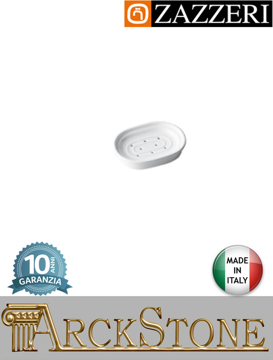 Porta sapone marca Zazzeri modello 800 finitura ceramica appoggio mm H42 L167 P120 arredamento casa accessori bagno arredo home azienda certificata garanzia 10 anni qualità made in italy