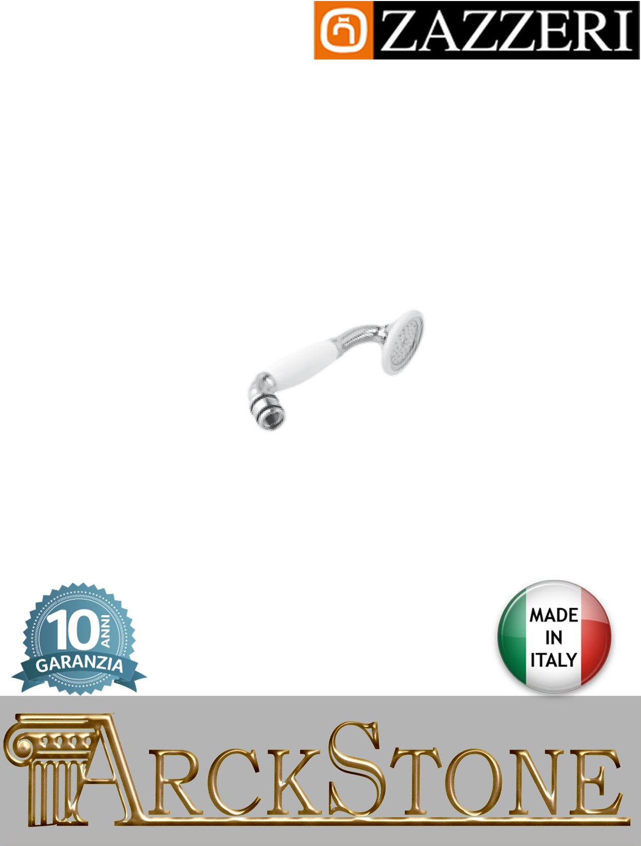 Doccetta marca Zazzeri modello Unix 55000504A00 CRCR finitura cromata mano arredamento casa home arredo bagno azienda certificata acqua garanzia 10 anni qualità made in italy