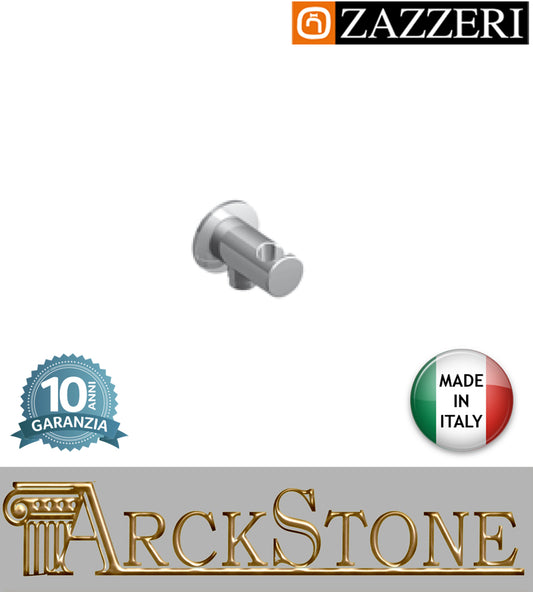 Presa acqua muro attacco doccetta marca Zazzeri modello Shower Unix 21000502A00 CRCR completo finitura cromata supporto parete arredamento bagno lavanderia cromo arredo garanzia 10 anni azienda certificata qualità made in italy    