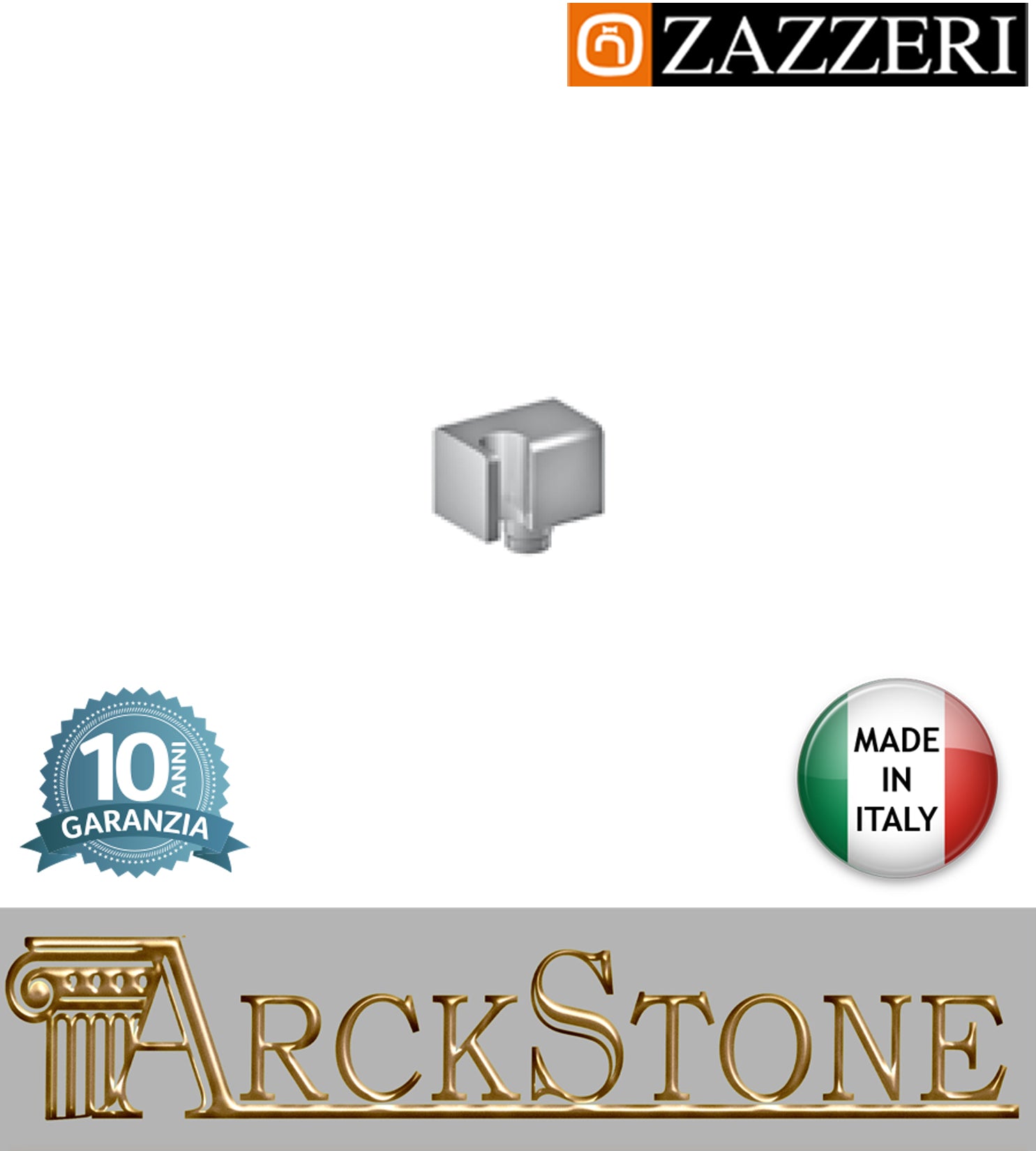 Presa acqua muro attacco doccetta marca Zazzeri modello Shower Unix 57000502A00 CRCR completo finitura cromata supporto parete arredamento bagno lavanderia cromo arredo garanzia 10 anni azienda certificata qualità made in italy    