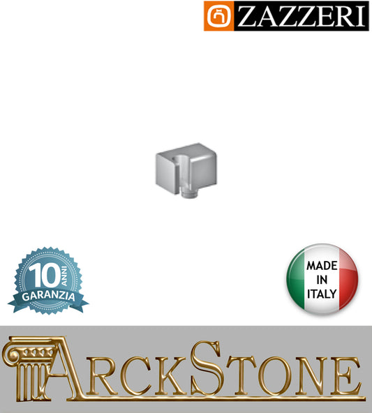 Presa acqua muro attacco doccetta marca Zazzeri modello Shower Unix 57000502A00 CRCR completo finitura cromata supporto parete arredamento bagno lavanderia cromo arredo garanzia 10 anni azienda certificata qualità made in italy    