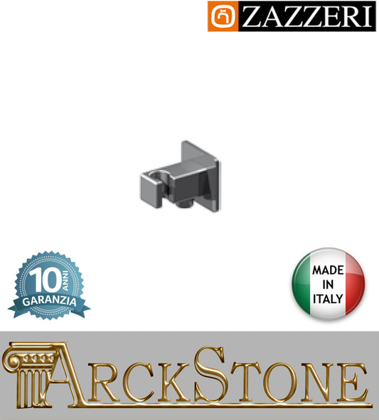 Presa acqua muro attacco doccetta marca Zazzeri modello Shower Unix 41000502A00 CRCR completo finitura cromata supporto parete arredamento bagno lavanderia cromo arredo garanzia 10 anni azienda certificata qualità made in italy    