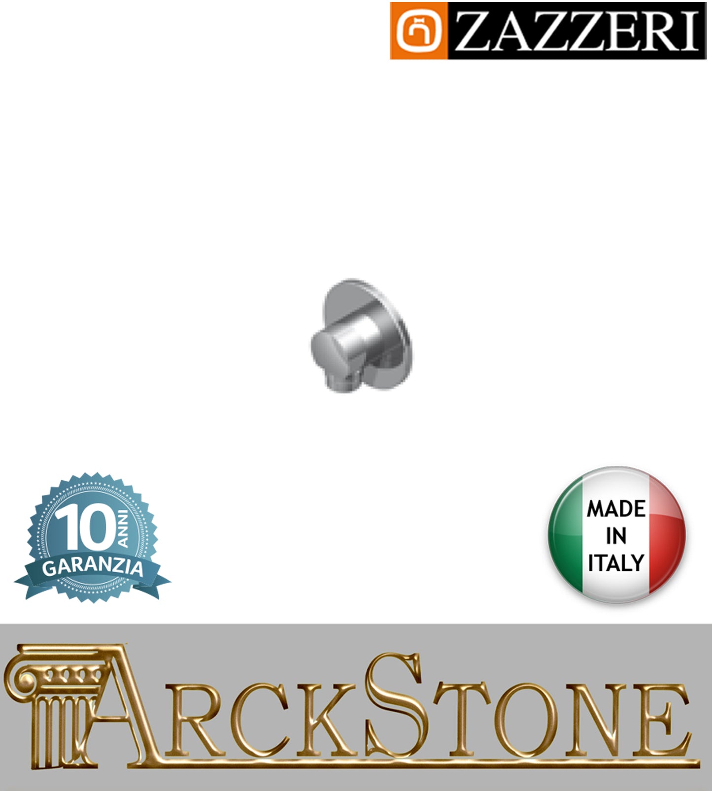 Presa acqua muro doccetta marca Zazzeri modello Shower Unix 3600AM01A00 CRCR completo finitura cromata parete arredamento bagno lavanderia cromo autorizzato casa home arredo garanzia 10 anni azienda certificata qualità made in italy