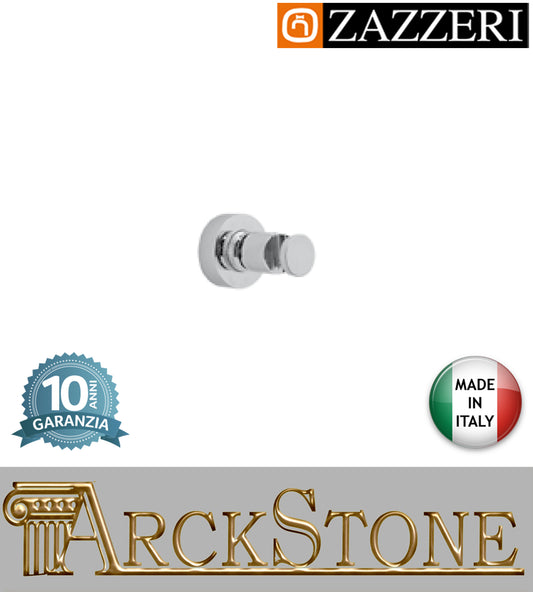 Attacco muro doccetta marca Zazzeri modello Shower Unix completo finitura cromata snodato parete arredamento bagno lavanderia cromo autorizzato casa home arredo garanzia 10 anni azienda certificata qualità made in italy