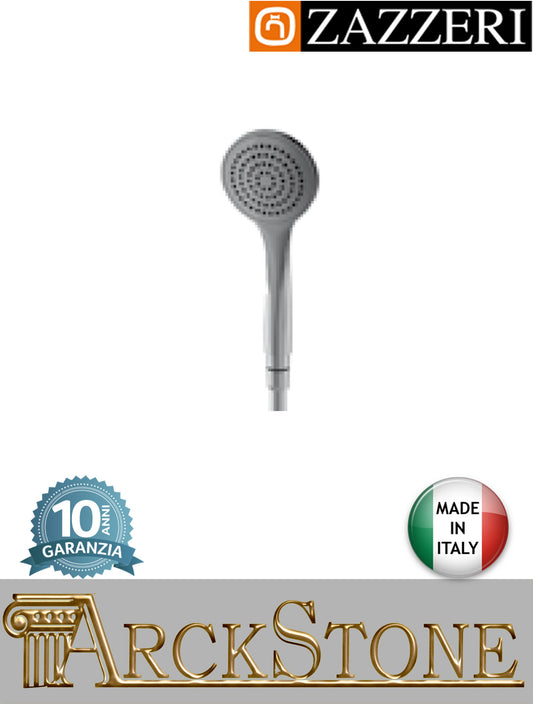 Set doccia marca Zazzeri modello Ultra finitura cromata doccetta Ø100 mm flessibile arredo bagno arredamento casa home acqua mano azienda certificata garanzia 10 anni qualità made in italy