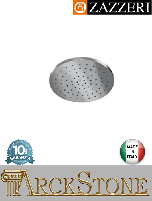 Soffione doccia Ø300 mm marca Zazzeri modello Ultra finitura ABS cromata parete soffitto muro anticalcare acqua arredamento casa home arredo bagno azienda certificata garanzia 10 anni qualità made in italy