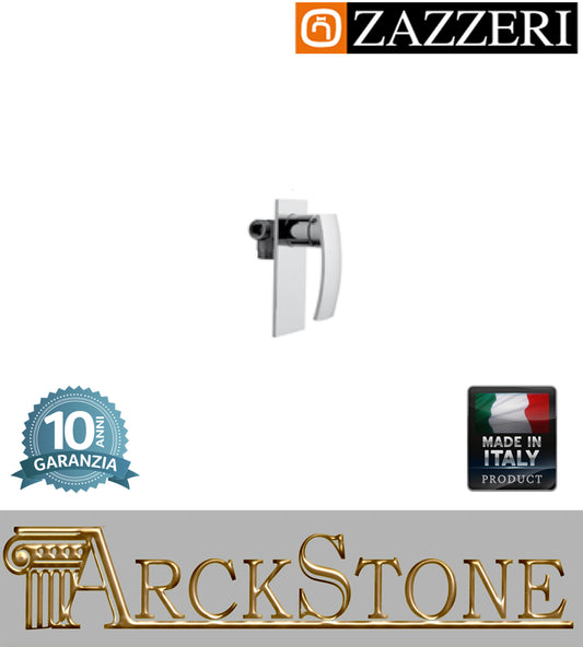 Miscelatore meccanico doccia marca Zazzeri modello Shower Unix completo finitura cromata incasso parete rubinetto arredamento rubinetteria muro cromo bagno garanzia 10 anni azienda certificata qualità made in italy