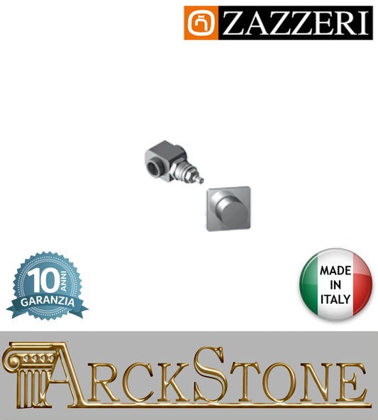 Rubinetto arresto marca Zazzeri modello Shower Unix 4701B406A00+3500Y407AA0 CRCR G1/2" completo vitone ceramico 180° finitura ottone cromata incasso parete rubinetto arredamento rubinetteria cromo arredo bagno garanzia 10 anni qualità made in italy