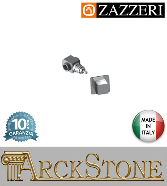 Rubinetto arresto marca Zazzeri modello Shower Unix G 1/2" completo vitone ceramico 180° Apertura Destra DX finitura ottone cromata incasso parete rubinetto arredamento rubinetteria cromo arredo bagno garanzia 10 anni qualità made in italy