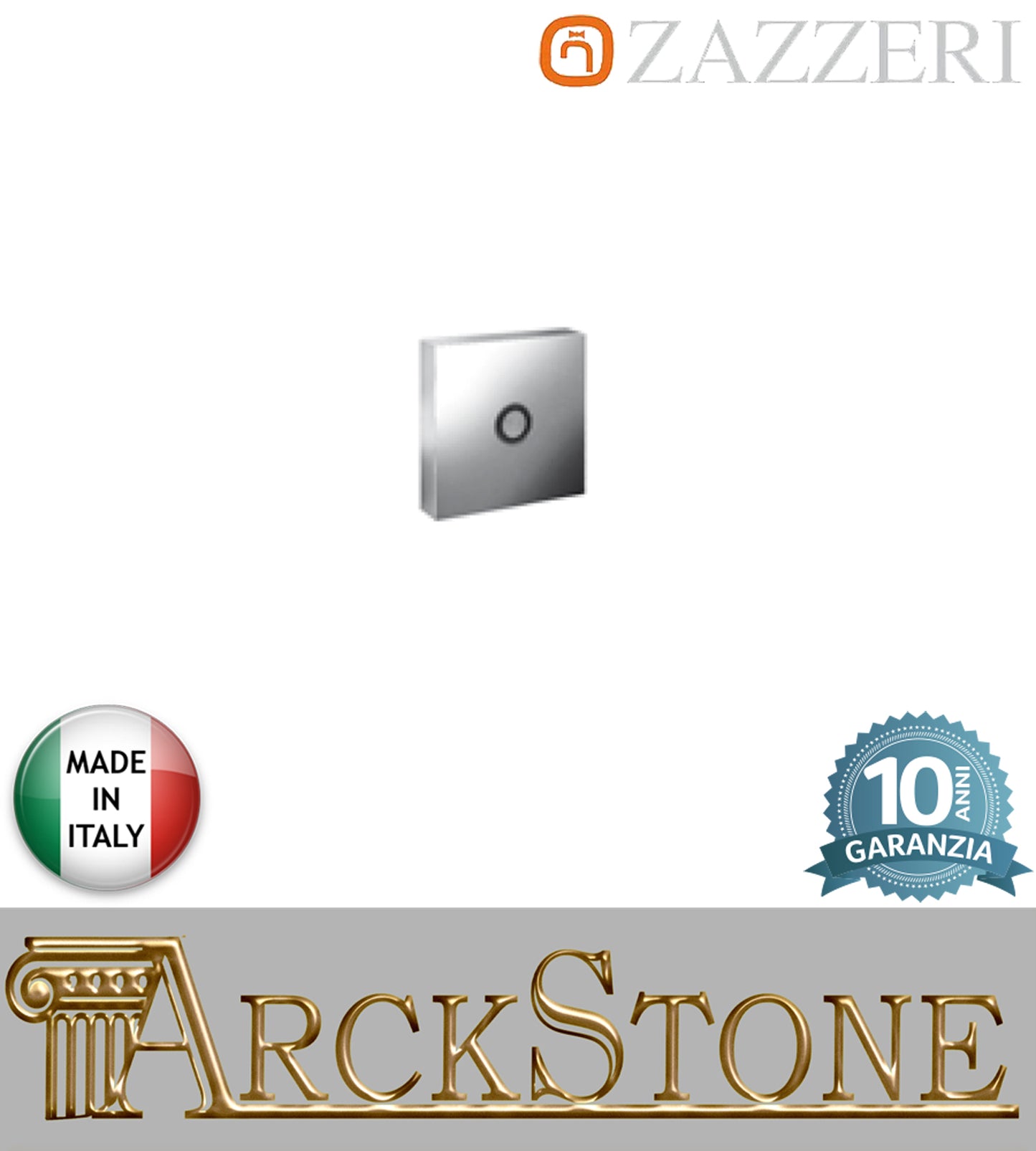 Comando elettrico acciaio cromato soffione marca Zazzeri modello Shirò doccia incasso finitura cromoterapia parete muro arredamento bagno garanzia 10 anni azienda certificata qualità made in italy
