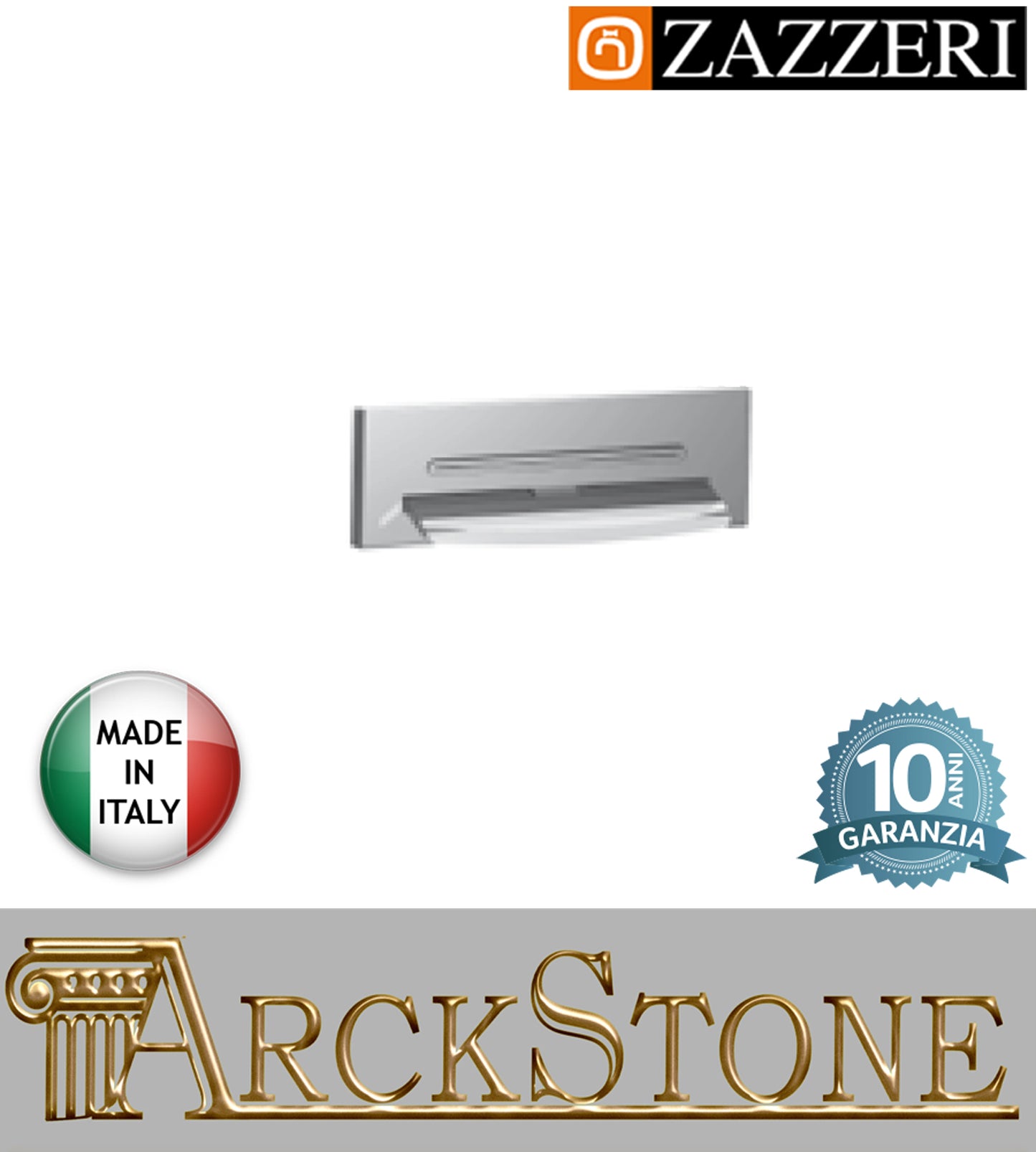 Getto a cascata marca Zazzeri modello Shower Unix mensola estraibile parete finitura lucido anticalcare rubinetteria arredamento bagno cromo incasso garanzia 10 anni azienda certificata qualità made in italy