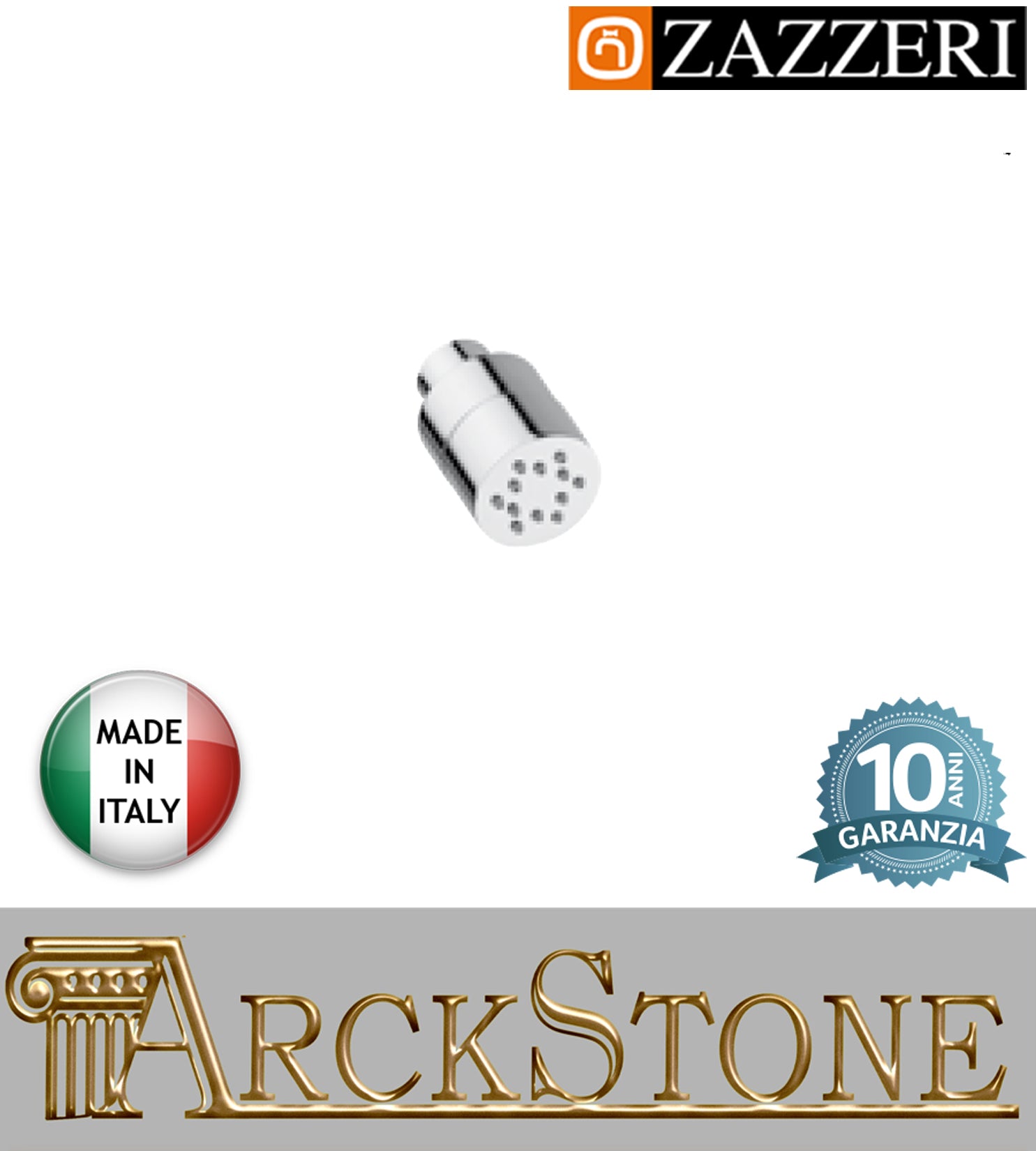 Soffioncino tondo laterale marca Zazzeri modello Shower Unix parete finitura cromata Ø 45 mm rubinetteria orientabile muro casa arredamento bagno cromo incasso garanzia 10 anni azienda certificata qualità made in italy