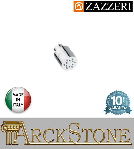 Soffioncino tondo laterale marca Zazzeri modello Shower Unix parete finitura cromata Ø 45 mm rubinetteria orientabile muro casa arredamento bagno cromo incasso garanzia 10 anni azienda certificata qualità made in italy