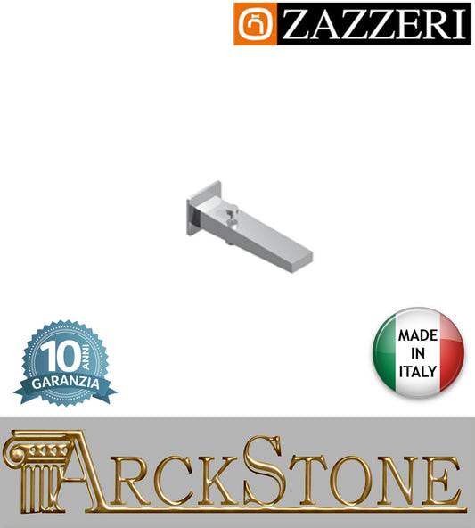 Getto vasca marca Zazzeri modello 100 incasso finitura ottone cromato parete rubinetto deviatore rubinetteria cromo arredamento Arredo Bagno