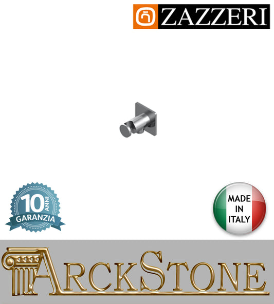 Presa acqua marca Zazzeri modello 100 31000502A00 CRCR finitura ottone cromato parete attacco doccetta muro arredamento arredo bagno casa home autorizzato azienda certificata garanzia 10 anni qualità made in italy