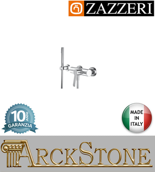 Miscelatore doccia marca Zazzeri modello TREND X esterno finitura ottone cromato attacco doccetta flessibile completo arredamento casa home arredo bagno acqua autorizzato azienda certificata garanzia 10 anni qualità made in ita