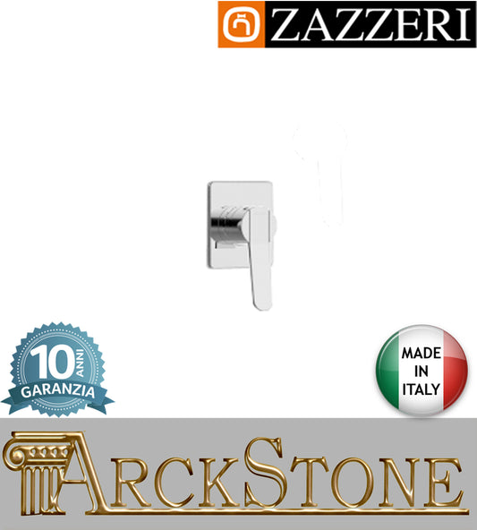 Miscelatore doccia marca Zazzeri modello TREND X incasso finitura ottone cromato parete borchia piccola completo cromo muro arredamento arredo bagno azienda certificata rubinetto garanzia 10 anni qualità made in ita